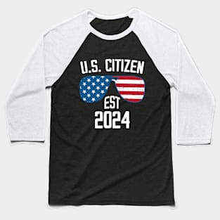 New US Citizen Est 2024 American Immigrant Citizenship Baseball T-Shirt